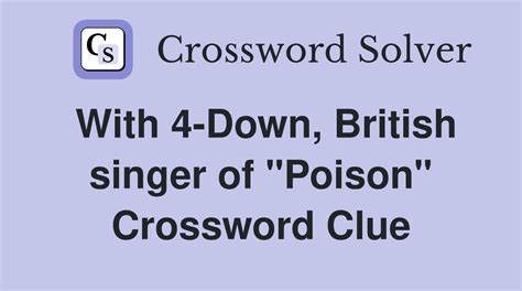 poison crossword clue|poison crossword clue 4 letters.